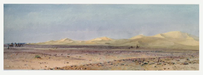 Sandhügel auf dem Weg nach Suez, 1859