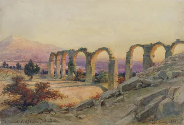 Das Aquädukt von Salona, Dalmatien, 1854