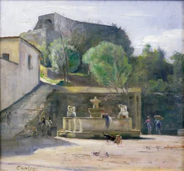 Am Brunnen, Italien