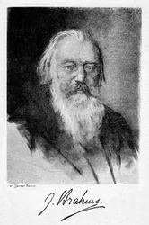Johannes Brahms 1833-1897, deutscher Komponist, 20. Jahrhundert