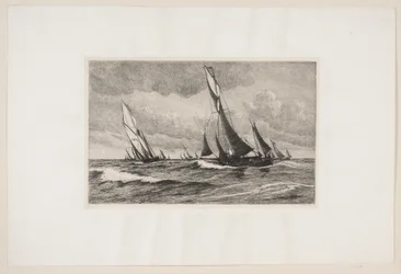 Fischkutter setzen die Segel