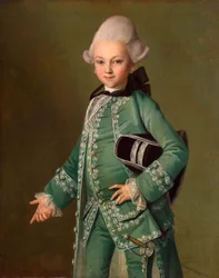 Porträt von Graf Alexei Bobrinsky als Kind