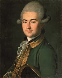 Porträt des Dramatikers Alexander Andreyevich Volkov 1736-1788, 1768