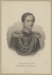 Konstantin Nikolajewitsch Romanow (1827 Sankt Petersburg - 1892 Pawlowsk) - Großfürst von Russland, General und Statthalter des Königreichs Polen, Vorsitzender des Staatsrates von Kongresspolen, Admiral der Flotte
