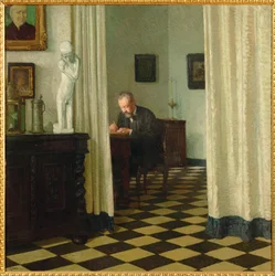 Selbstporträt im Atelier