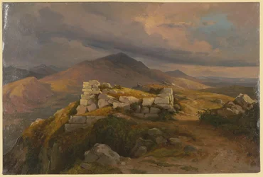 Eine Zyklopenmauer bei Civitella, dem heutigen Bellegra