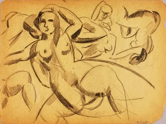 Gruppe weiblicher Akte