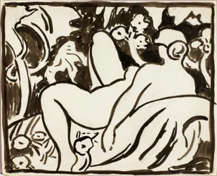Liegender weiblicher Akt