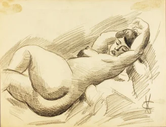 Liegender weiblicher Akt