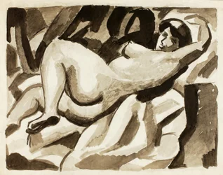 Liegender weiblicher Akt