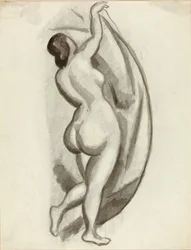 Stehender weiblicher Akt