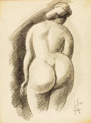 Stehender weiblicher Akt