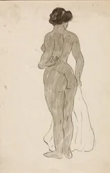 Stehender weiblicher Akt