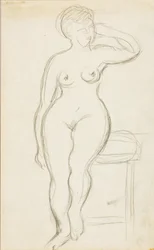 Stehender weiblicher Akt