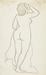 Stehender weiblicher Akt