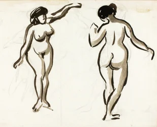 Zwei weibliche Akte