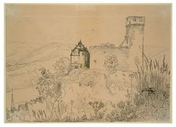 Burg Hirschhorn am Neckar (mit dem Falken)