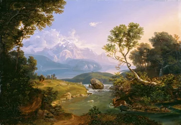 Hirschjagd am Hintersee bei Berchtesgaden