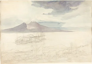 Panoramablick auf den Vesuv und den Monte Pellegrino