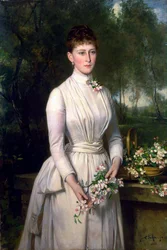 Porträt der Großherzogin Elizaveta Fyodorovna, 1864-1918, 1885