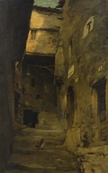 Straße in Olevano