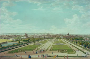 Wien, vom Oberen Belvedere aus gesehen