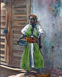 Marokko, Kabyle-Mädchen aus der Berber-Ethnie, Bilddatum: ca. 1910