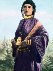 Marokko, Porträt einer jungen Frau, Bilddatum: ca. 1910. Carl Simon Archiv