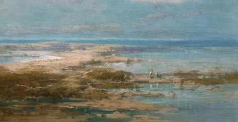 Nillandschaft mit Störchen