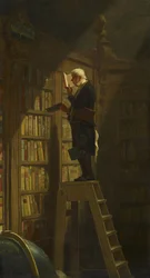 Der Bücherwurm, um 1850