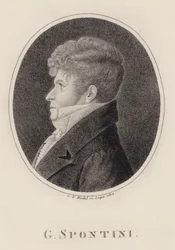 Porträt des Dirigenten und Komponisten Gaspare Spontini 1774-1851, 1813