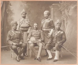 Indische Ordonnanzoffiziere des Königs, 1906