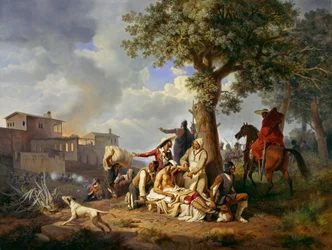 Szene aus dem spanischen Freiheitskrieg