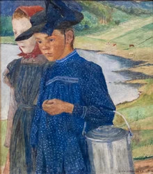 Zwei Mädchen auf der Straße