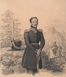 Porträt von Fjodor Alexandrowitsch Bekowitsch-Tscherkasski 1791-1833, 1822