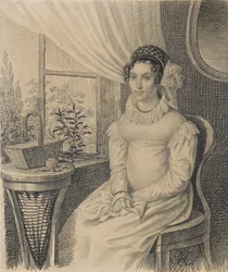 Porträt von Varvara Alexandrowna Korsakowa, frühe 1820er