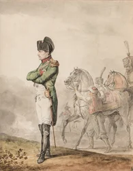 Kaiser Napoleon Bonaparte I (1769-1821) bei Austerlitz