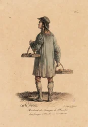 Ein Käsehändler der Marolles aus 