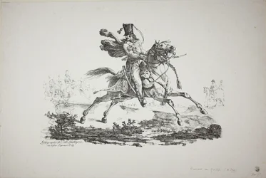 Galoppierender Husar
