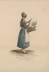 Marchande de bouquets de cerises