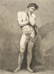 Ein Académie: Stehender Mann
