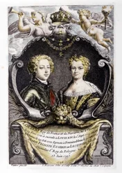 Ludwig XV. und Marie Leszczyńska: Ludwig XV. (15 Jahre alt) und Marie Leszczyńska (22 Jahre alt)