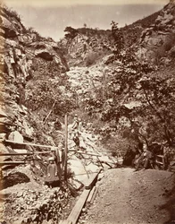 Heiße Schwefelquellen, Santa Barbara, 1876