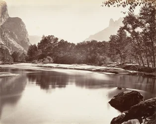 Blick ins Yosemite-Tal, ca. 1872, gedruckt ca. 1876