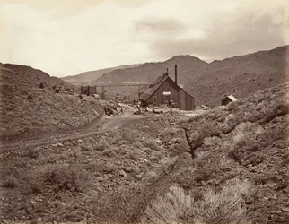 Sutro-Tunnel-Schacht Nr. 3, 1875, gedruckt ca. 1876
