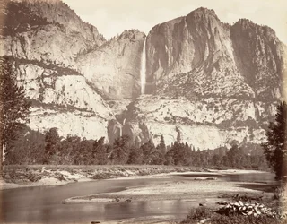 Yosemite Falls, 2.634 Fuß, ca. 1872, gedruckt ca. 1876