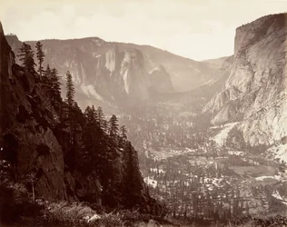 Yosemite-Tal vom Glacier Point, ca. 1872, gedruckt ca. 1876