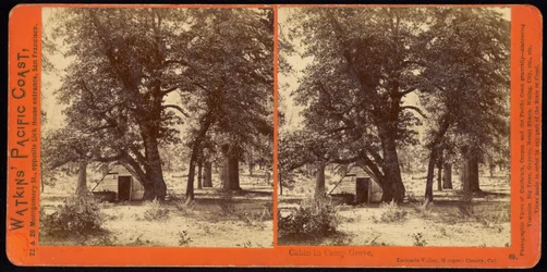 Hütte im Camp Grove, Yosemite Valley, Mariposa County, Kalifornien