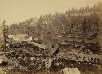 Gipfelstation mit dem Westende des Tunnels, C.P.R.R.