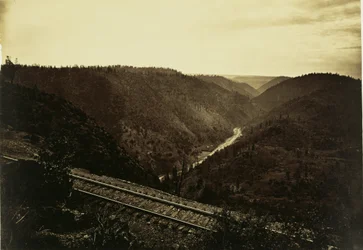 [Der Canyon des American River, C.P.R.R.]
